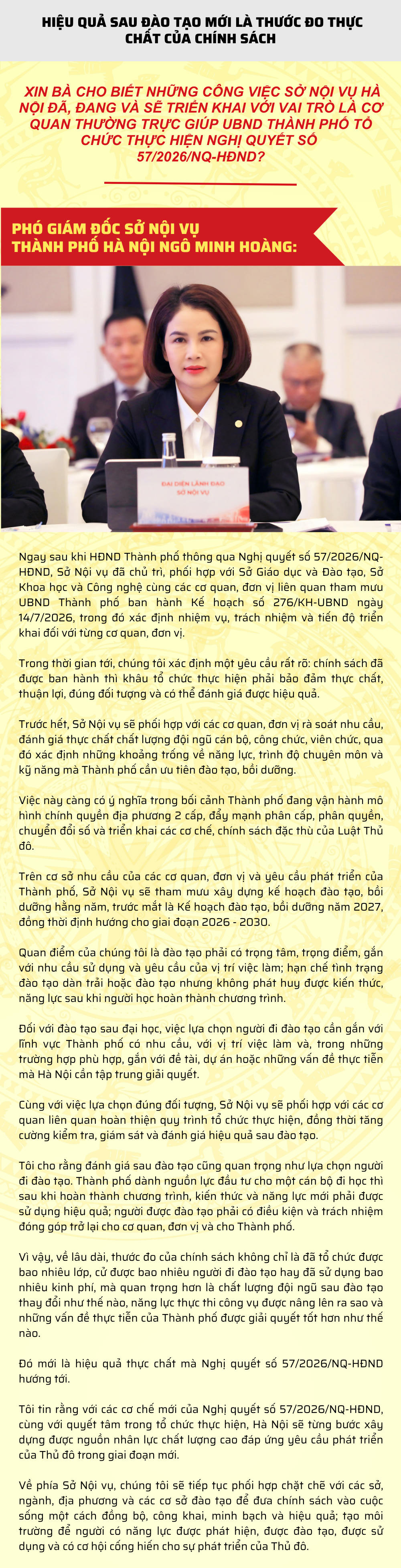 Nghị quyết số 57/2026/NQ-HĐND của HĐND thành phố Hà Nội: Tạo động lực mới cho việc phát triển nguồn nhân lực chất lượng cao của Thủ đô
