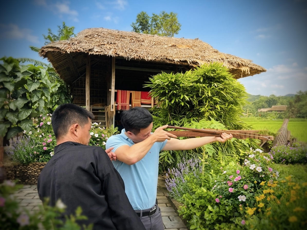 Nơi đây các hoạt động cộng đồng, giao lưu văn hóa và từng bước được đưa vào phục vụ du lịch cộng đồng. Khi người dân thực sự là chủ thể, trực tiếp tham gia và hưởng lợi từ du lịch, việc gìn giữ không gian sống và văn hóa truyền thống trở thành nền tảng cho một hướng phát triển bền vững. (Ảnh: Nguyễn Hải).