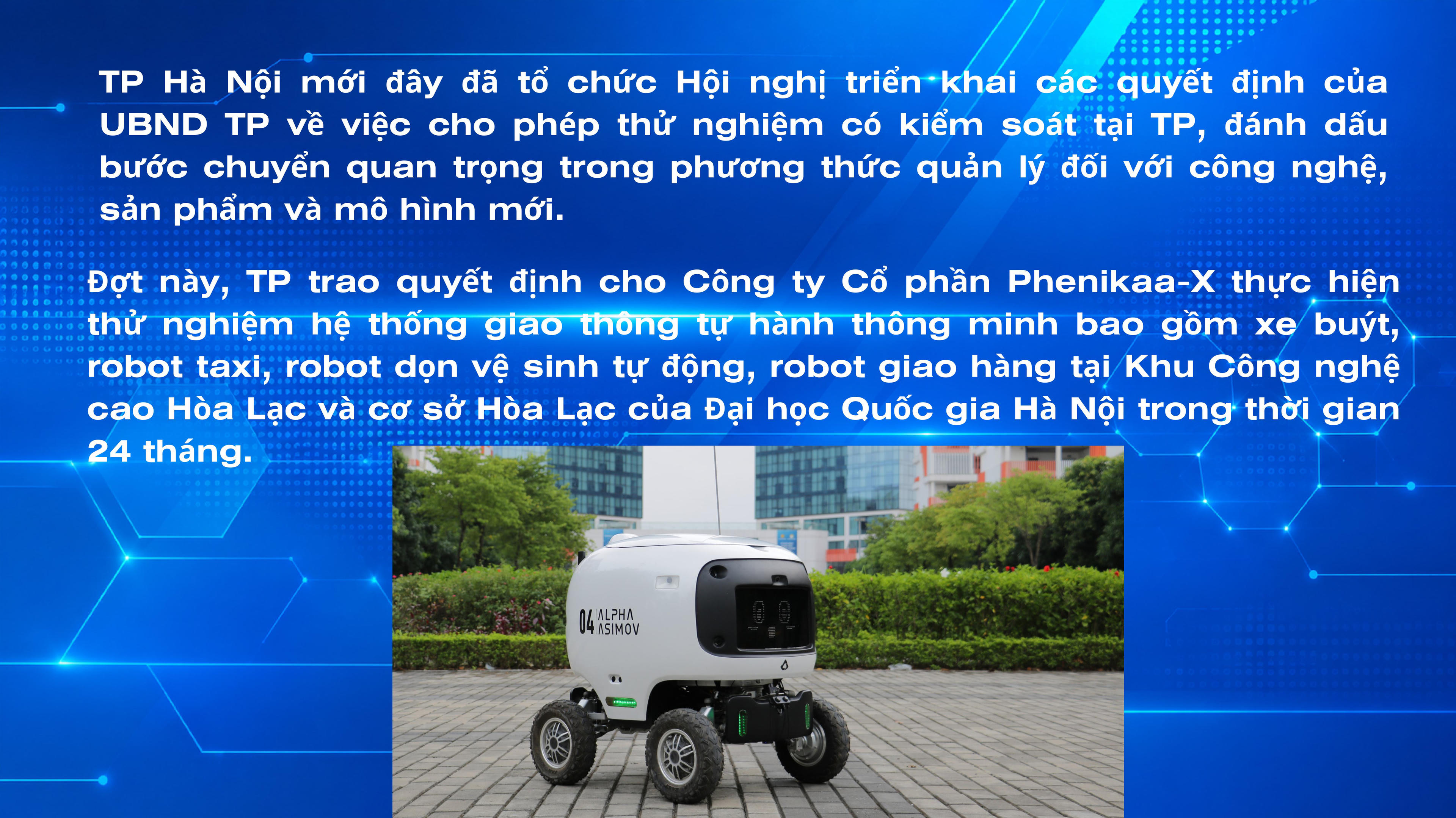 Hà Nội: Đẩy mạnh thử nghiệm có kiểm soát, hướng tới trung tâm đổi mới sáng tạo, dẫn dắt phát triển