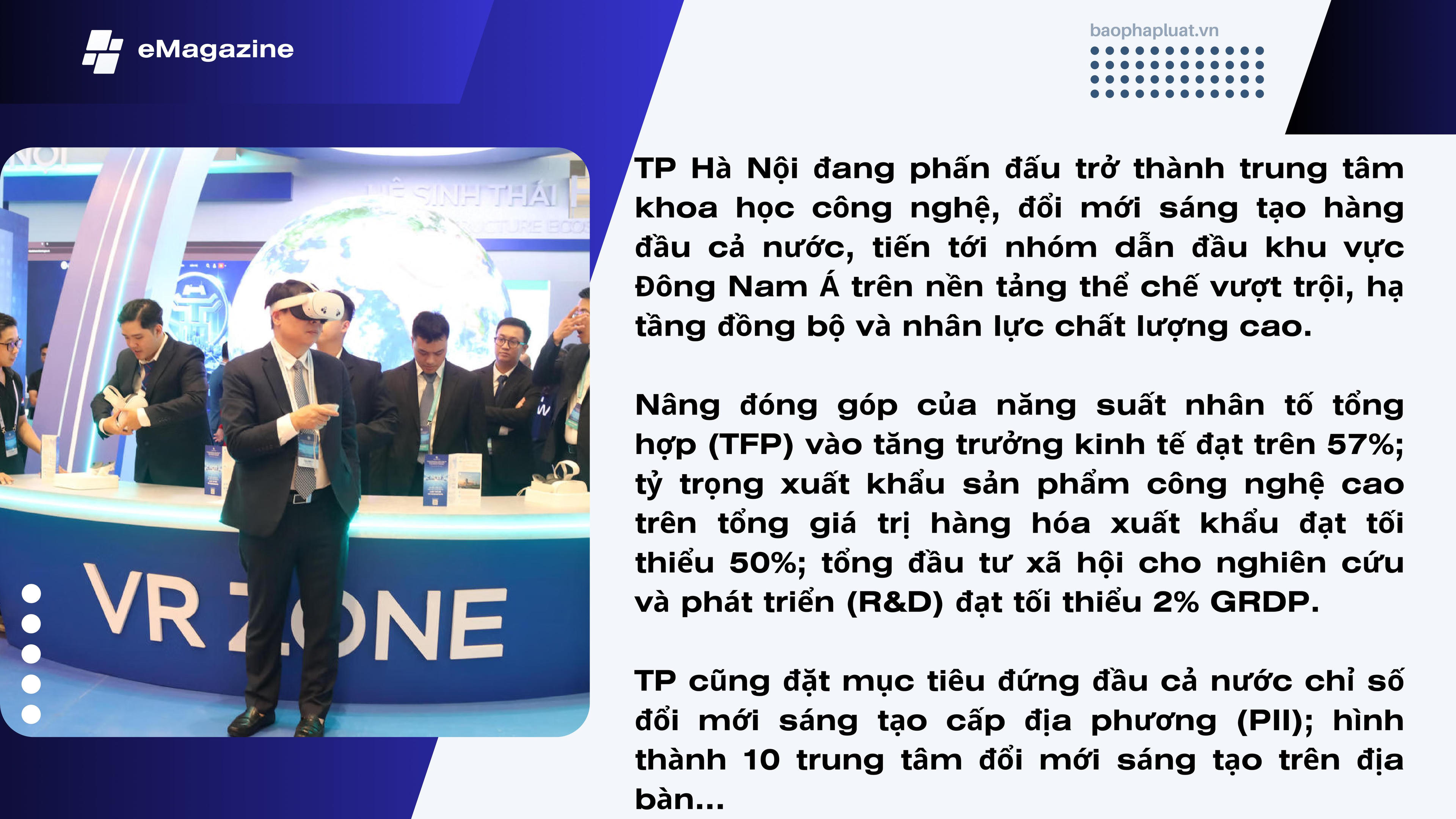 Hà Nội: Đẩy mạnh thử nghiệm có kiểm soát, hướng tới trung tâm đổi mới sáng tạo, dẫn dắt phát triển