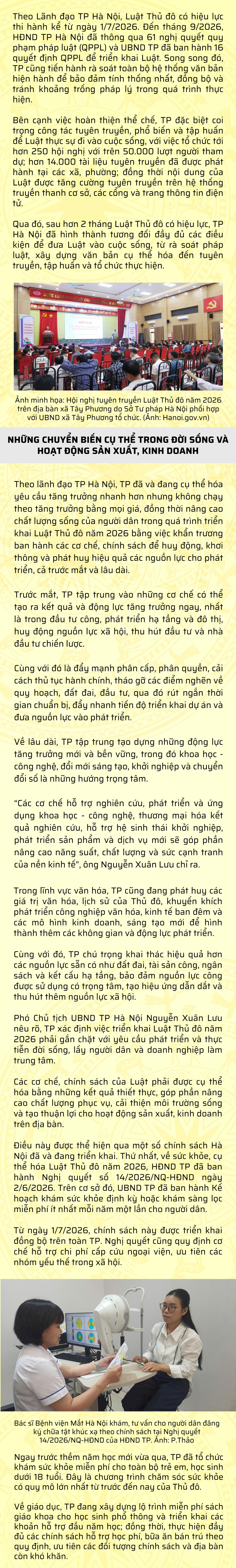 Hà Nội: Biến cơ chế đặc thù thành nguồn lực phát triển, nâng cao chất lượng sống của người dân