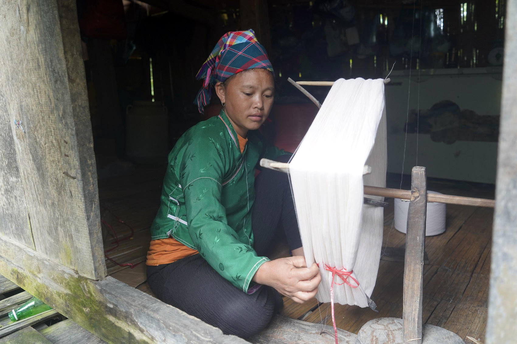 Việc lưu giữ, truyền dạy nghề truyền thống dệt, thêu thổ cẩm luôn được cấp ủy, chính quyền xã Phố Bảng chú trọng.