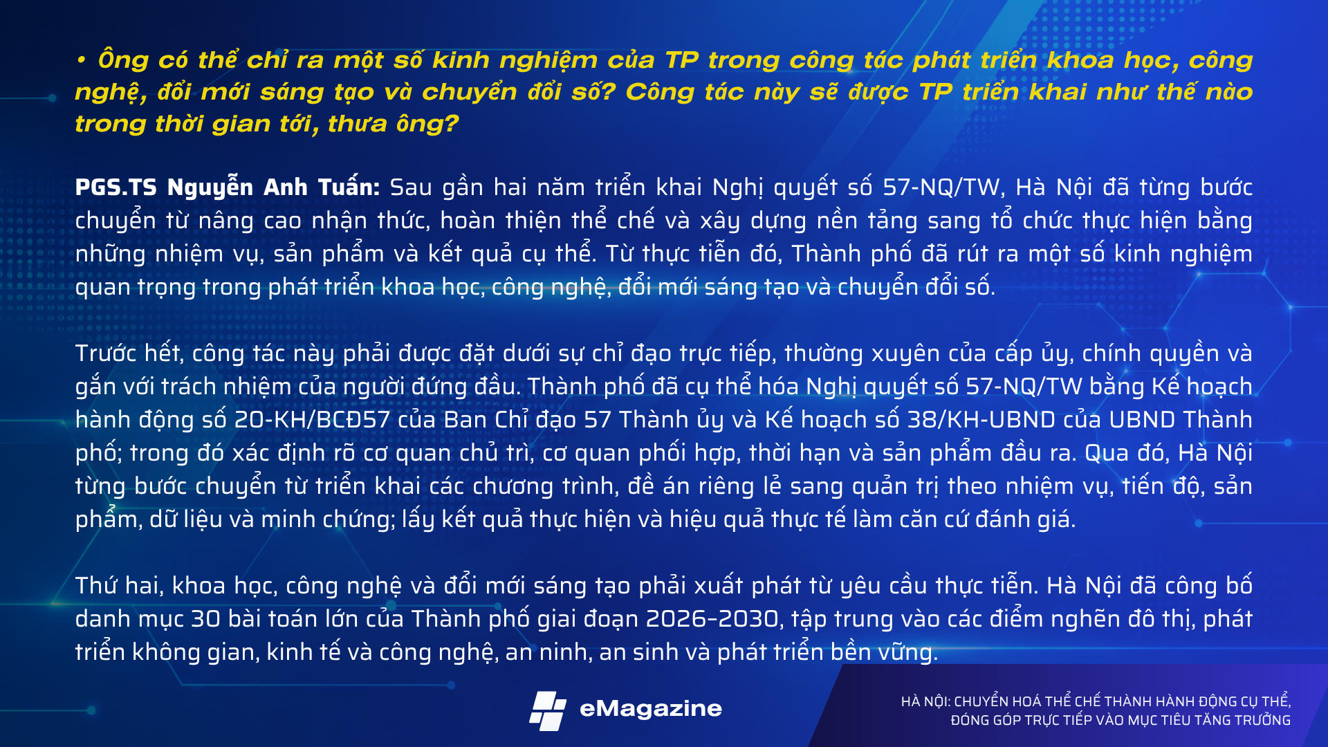 Hà Nội: Chuyển hóa thể chế thành hành động cụ thể, đóng góp trực tiếp vào mục tiêu tăng trưởng