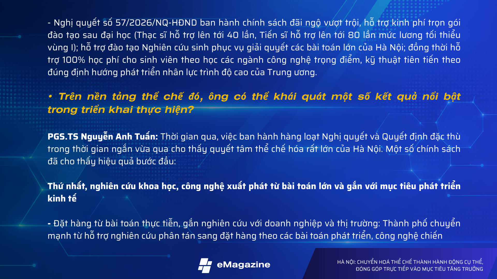 Hà Nội: Chuyển hóa thể chế thành hành động cụ thể, đóng góp trực tiếp vào mục tiêu tăng trưởng