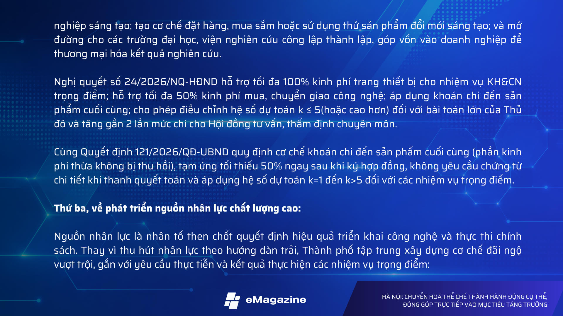 Hà Nội: Chuyển hóa thể chế thành hành động cụ thể, đóng góp trực tiếp vào mục tiêu tăng trưởng