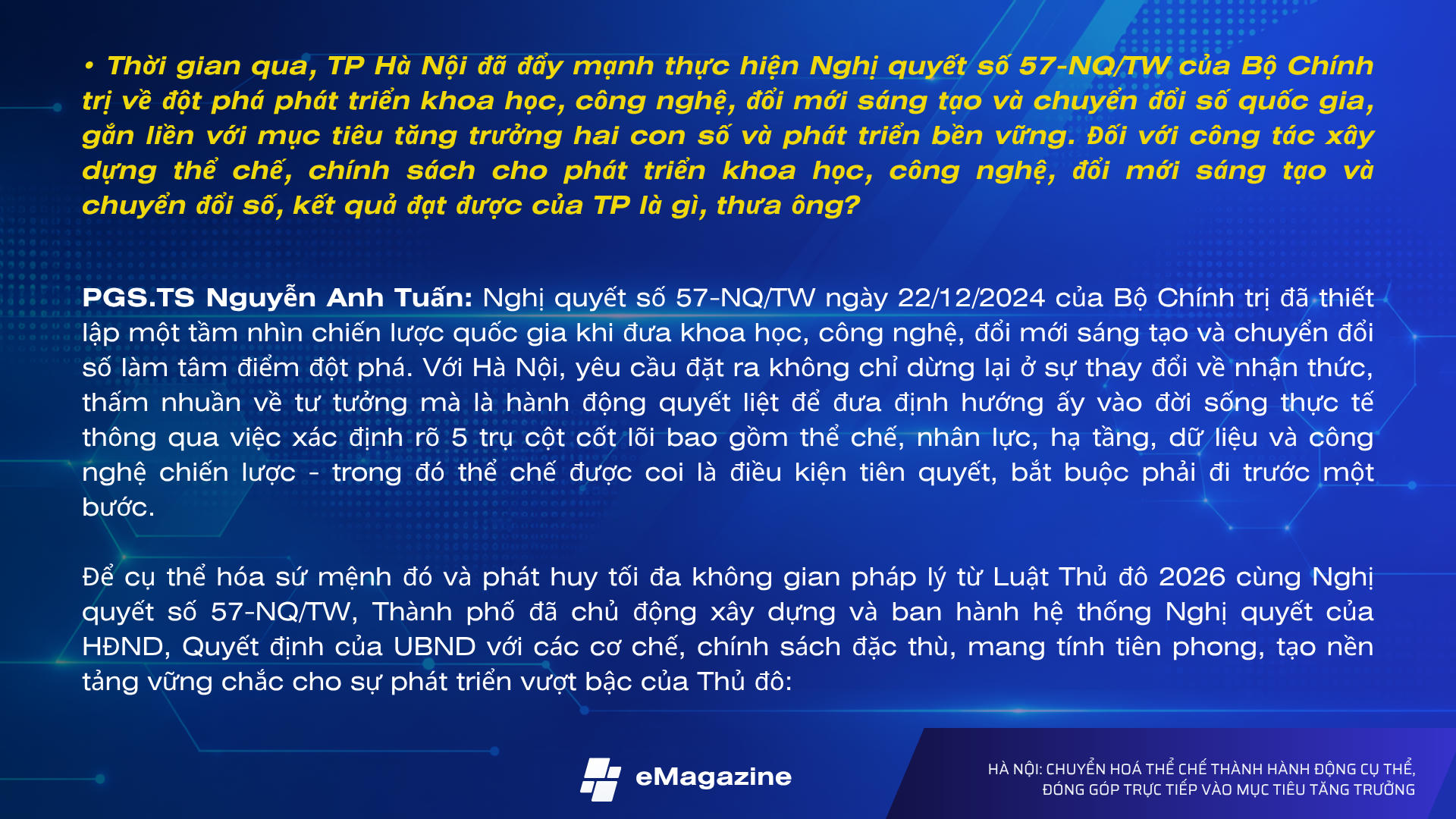 Hà Nội: Chuyển hóa thể chế thành hành động cụ thể, đóng góp trực tiếp vào mục tiêu tăng trưởng