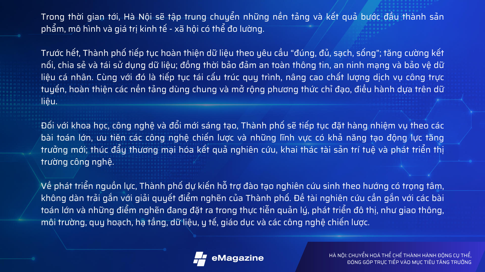Hà Nội: Chuyển hóa thể chế thành hành động cụ thể, đóng góp trực tiếp vào mục tiêu tăng trưởng