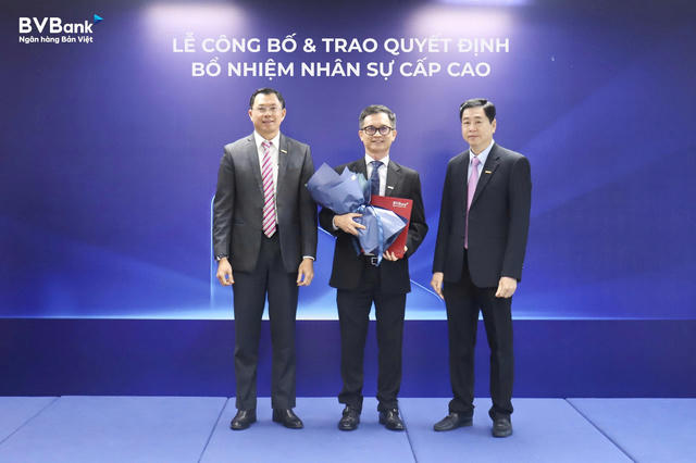 BVBank (BVB) bổ nhiệm Phó tổng giám đốc và kế toán trưởng
BVBank (BVB) bổ nhiệm Phó tổng giám đốc và kế toán trưởng