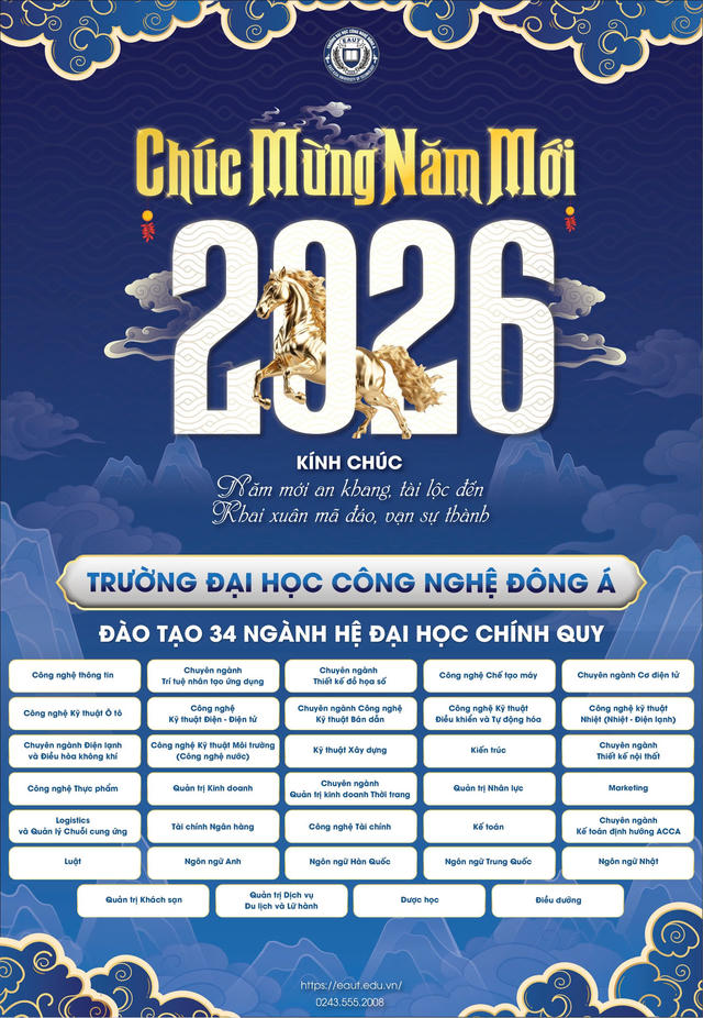 Trường Đại học Công nghệ Đông Á chúc mừng năm mới
