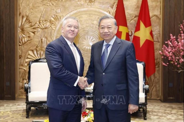 Tổng Bí thư Tô Lâm tiếp Trợ lý Ngoại trưởng Hoa Kỳ Michael DeSombre