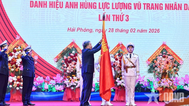 Tổng Bí thư Tô Lâm dự Lễ đón nhận danh hiệu Anh hùng Lực lượng vũ trang nhân dân tại Quân chủng Hải quân