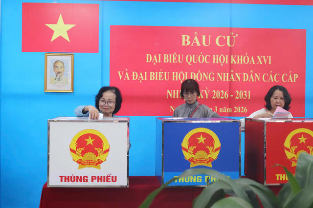 TP HCM đạt gần 100% cử tri đi bầu