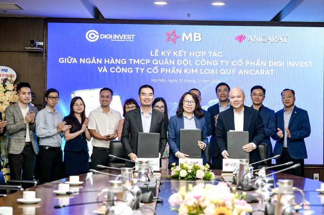 MB Bank, Digi Invest và Ancarat hợp tác triển khai kênh mua bạc trực tuyến trên nền tảng ngân hàng số MB Bank, Digi Invest và Ancarat hợp tác triển khai kênh mua bạc trực tuyến trên nền tảng ngân hàng số