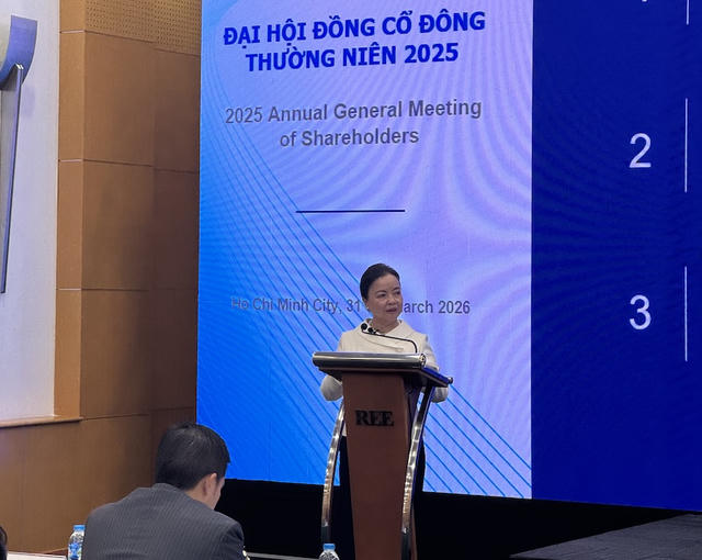 ĐHĐCĐ 2026: Cơ Điện Lạnh (REE) đặt mục tiêu lãi hơn 2.800 tỷ đồng, dồn lực cho năng lượng tái tạo ĐHĐCĐ 2026: Cơ Điện Lạnh (REE) đặt mục tiêu lãi hơn 2.800 tỷ đồng, dồn lực cho năng lượng tái tạo