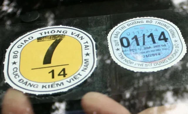 Bỏ dán tem kiểm định trên kính ôtô từ năm 2027