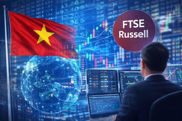 Chính thức: FTSE Russell xác nhận nâng hạng chứng khoán Việt Nam lên thị trường mới nổi từ tháng 9/2026 Chính thức: FTSE Russell xác nhận nâng hạng chứng khoán Việt Nam lên thị trường mới nổi từ tháng 9/2026