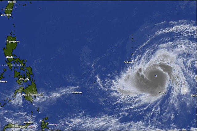 Cập nhật mới nhất siêu bão trên Tây Bắc Thái Bình Dương