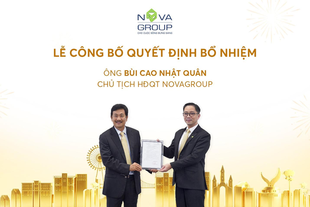 NovaGroup: Ông Bùi Cao Nhật Quân chính thức giữ ghế Chủ tịch Hội đồng quản trị NovaGroup: Ông Bùi Cao Nhật Quân chính thức giữ ghế Chủ tịch Hội đồng quản trị