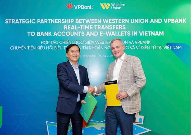 VPBank hợp tác Western Union triển khai dịch vụ nhận kiều hối siêu tốc vào ví điện tử và tài khoản ngân hàng tại Việt Nam, tối ưu hóa trải nghiệm cho khách hàng