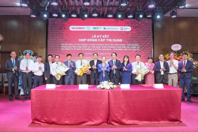 Ký kết hợp đồng cấp tín dụng Dự án đầu tư xây dựng cao tốc Ninh Bình - Hải Phòng