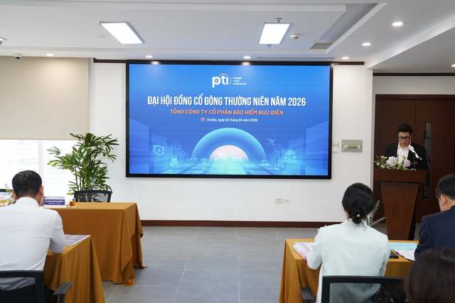 ĐHĐCĐ 2026 Bảo hiểm Bưu điện (PTI): Lợi nhuận 2025 vượt kế hoạch, mục tiêu doanh thu mới đạt 4.139 tỷ đồng