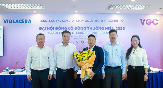 ĐHĐCĐ Viglacera (VGC) 2026: Đề xuất lùi thời hạn thoái vốn Nhà nước, chuẩn bị khởi công 900 ha khu công nghiệp
