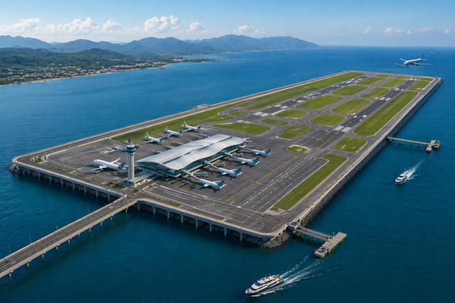 Dự án sân bay Vân Phong - sân bay đầu tiên tại Việt Nam xây dựng hoàn toàn trên mặt nước