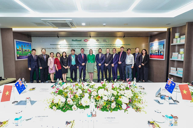 HSBC thu xếp tiện ích tín dụng do Tổ chức Tài chính Xuất khẩu Australia bảo lãnh cho dự án cầu đi bộ của Nutifood