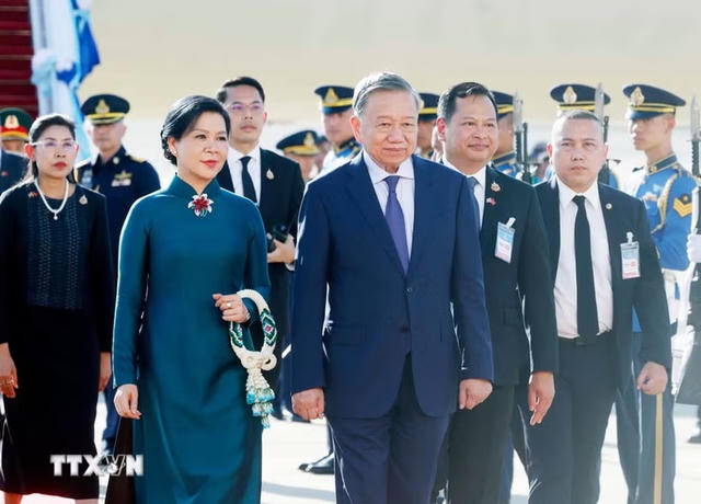Tổng Bí thư, Chủ tịch nước Tô Lâm đến Bangkok, tiếp tục chuyến thăm chính thức Thái Lan