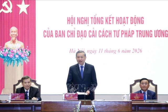 Tổng Bí thư, Chủ tịch nước Tô Lâm: Cải cách tư pháp giai đoạn mới, bảo vệ công lý và kiến tạo niềm tin Tổng Bí thư, Chủ tịch nước Tô Lâm: Cải cách tư pháp giai đoạn mới, bảo vệ công lý và kiến tạo niềm tin