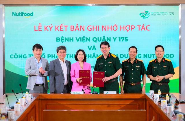 Nutifood và Bệnh viện Quân y 175 hợp tác phát triển các giải pháp dinh dưỡng dựa trên bằng chứng khoa học