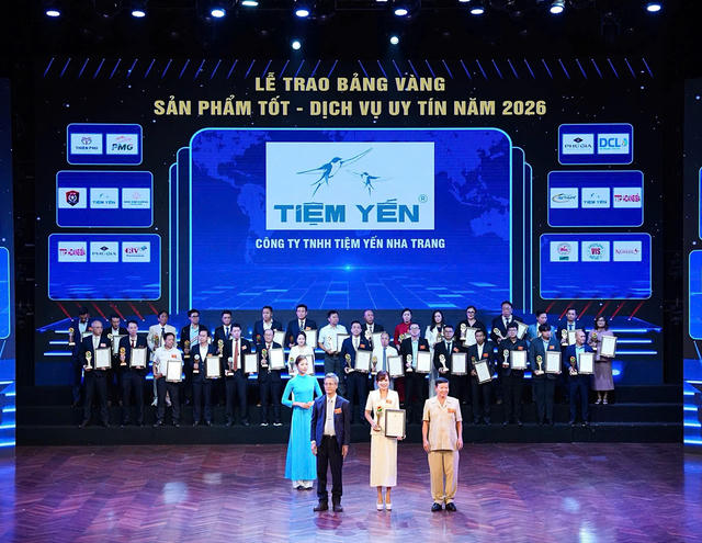 Tiệm Yến Nha Trang được vinh danh cùng lúc 2 giải thưởng uy tín năm 2026