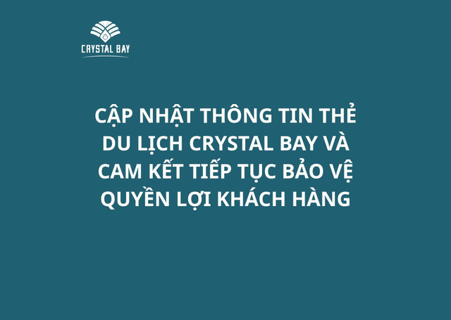 Crystal Bay công bố dòng tiền 800 tỷ đồng từ thẻ du lịch, làm rõ vai trò của Chủ tịch Nguyễn Đức Chi