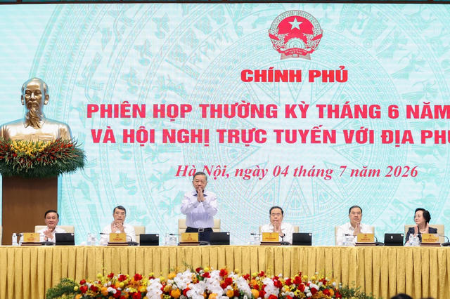 Nghị quyết phiên họp Chính phủ thường kỳ tháng 6/2026 và Hội nghị Chính phủ với địa phương