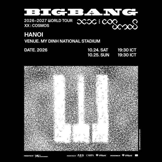 BIGBANG 2026-2027 WORLD TOUR: Thông tin mới nhất về concert ở Hà Nội