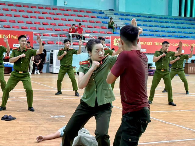 Các đội tuyển sẵn sàng tranh tài môn võ thuật tại vòng chung kết Hội thao CAND 2026