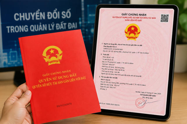 Đề xuất cấp sổ đỏ đồng thời bản giấy và bản điện tử, có giá trị pháp lý như nhau