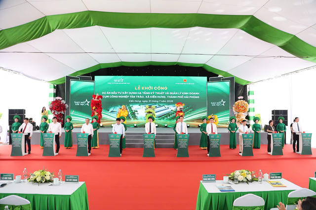 Hải Phòng khởi công Cụm công nghiệp Tân Trào hơn 680 tỷ đồng Hải Phòng khởi công Cụm công nghiệp Tân Trào hơn 680 tỷ đồng