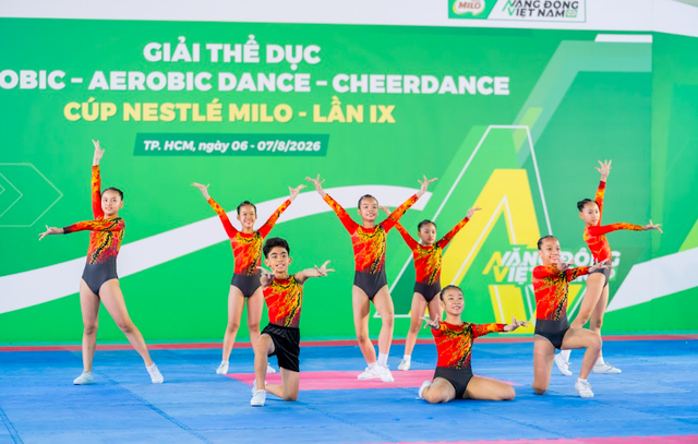 Khép lại giải Aerobic Cúp Nestlé MILO 2026: Sân chơi học đường giúp học sinh rèn kỹ năng sống qua từng bước nhảy Khép lại giải Aerobic Cúp Nestlé MILO 2026: Sân chơi học đường giúp học sinh rèn kỹ năng sống qua từng bước nhảy