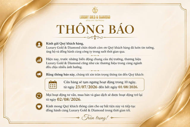 Nhà tài trợ vương miện Luxury Gold & Diamond ngừng hoạt động, lộ diện chuỗi doanh nghiệp đóng băng Nhà tài trợ vương miện Luxury Gold & Diamond ngừng hoạt động, lộ diện chuỗi doanh nghiệp đóng băng