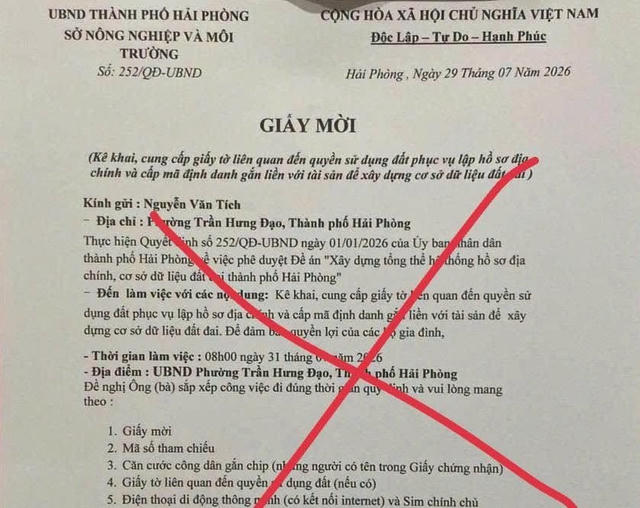Cảnh giác với thủ đoạn lừa đảo bằng 'Giấy mời' giả