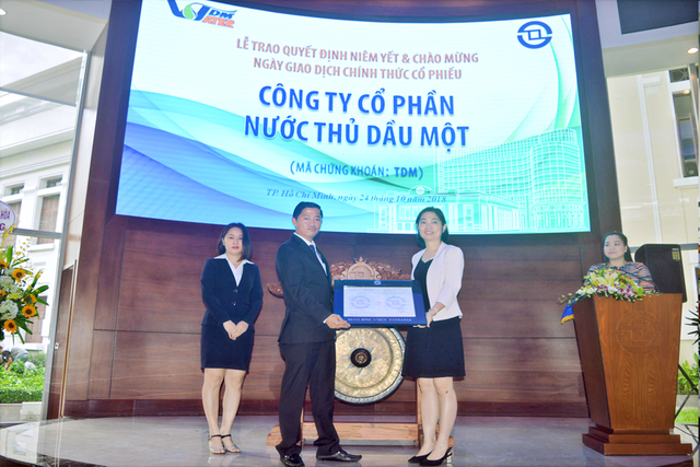 Nước Thủ Dầu Một (TDM) vừa hút thành công hơn 483 tỷ đồng