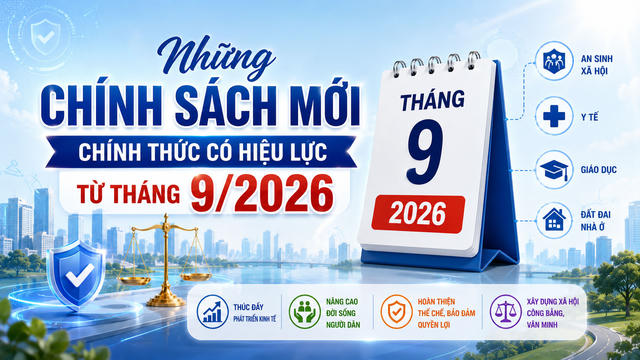 Loạt chính sách kinh tế mới nổi bật có hiệu lực từ tháng 9