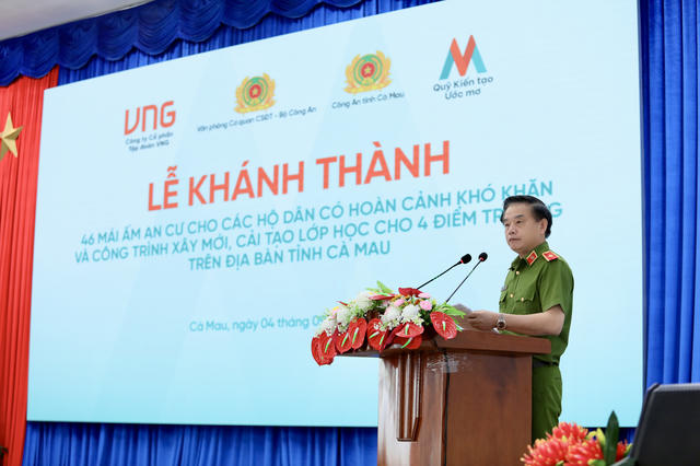 Quỹ Kiến tạo Ước mơ cùng Văn phòng Cơ quan Cảnh sát điều tra - Bộ Công an và Công an tỉnh Cà Mau hỗ trợ gần 8,5 tỷ đồng cải thiện điều kiện sống và học tập tại Cà Mau