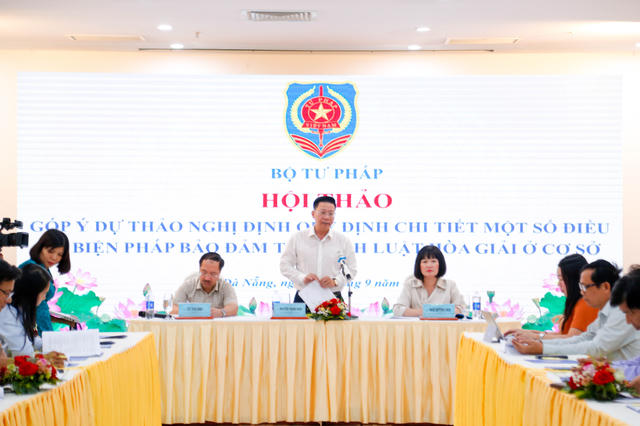 Góp ý dự thảo Nghị định thi hành Luật Hòa giải ở cơ sở: Đổi mới phương thức, hoàn thiện cơ chế bảo đảm Góp ý dự thảo Nghị định thi hành Luật Hòa giải ở cơ sở: Đổi mới phương thức, hoàn thiện cơ chế bảo đảm