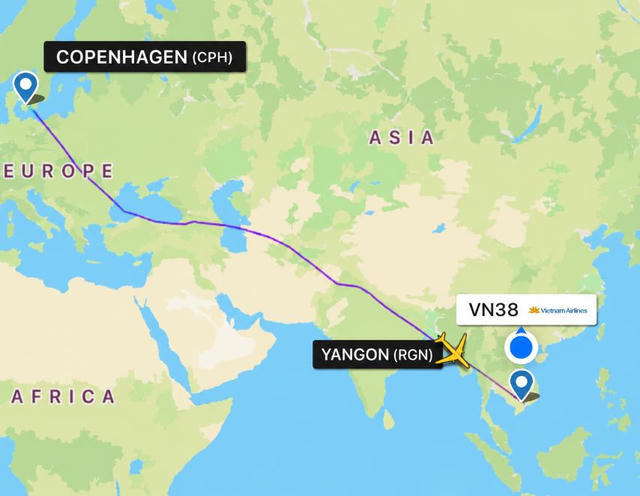 Chuyến bay Vietnam Airlines chuyển hướng hạ cánh tại Myanmar cấp cứu sản phụ sinh con trên máy bay Chuyến bay Vietnam Airlines chuyển hướng hạ cánh tại Myanmar cấp cứu sản phụ sinh con trên máy bay