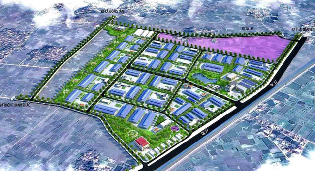 Bắc Ninh thành lập cụm công nghiệp hơn 654 tỷ đồng, quy mô 56 ha