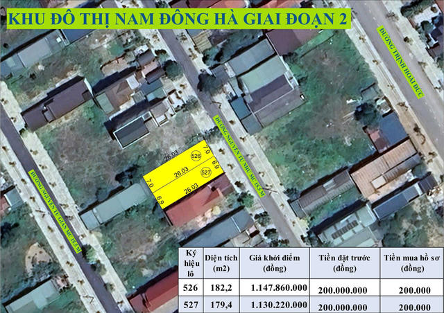 Quảng Trị đấu giá 12 thửa đất ở, giá khởi điểm hơn 18,6 tỷ đồng