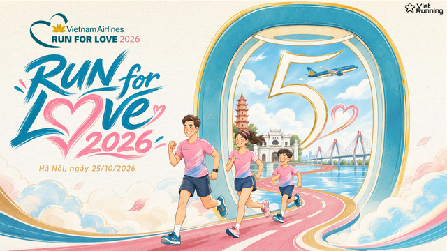 Vietnam Airlines mở đăng ký Run For Love 2026, quy tụ 1.800 vận động viên