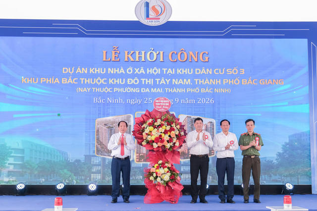 Khởi công Dự án Nhà ở xã hội tại Khu dân cư số 3, phường Đa Mai, thành phố Bắc Ninh